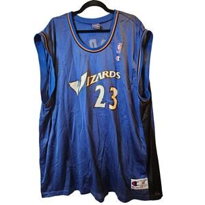Champion Michael Jordan Washington Wizards #23 Jersey Blue Size 52 XXL
